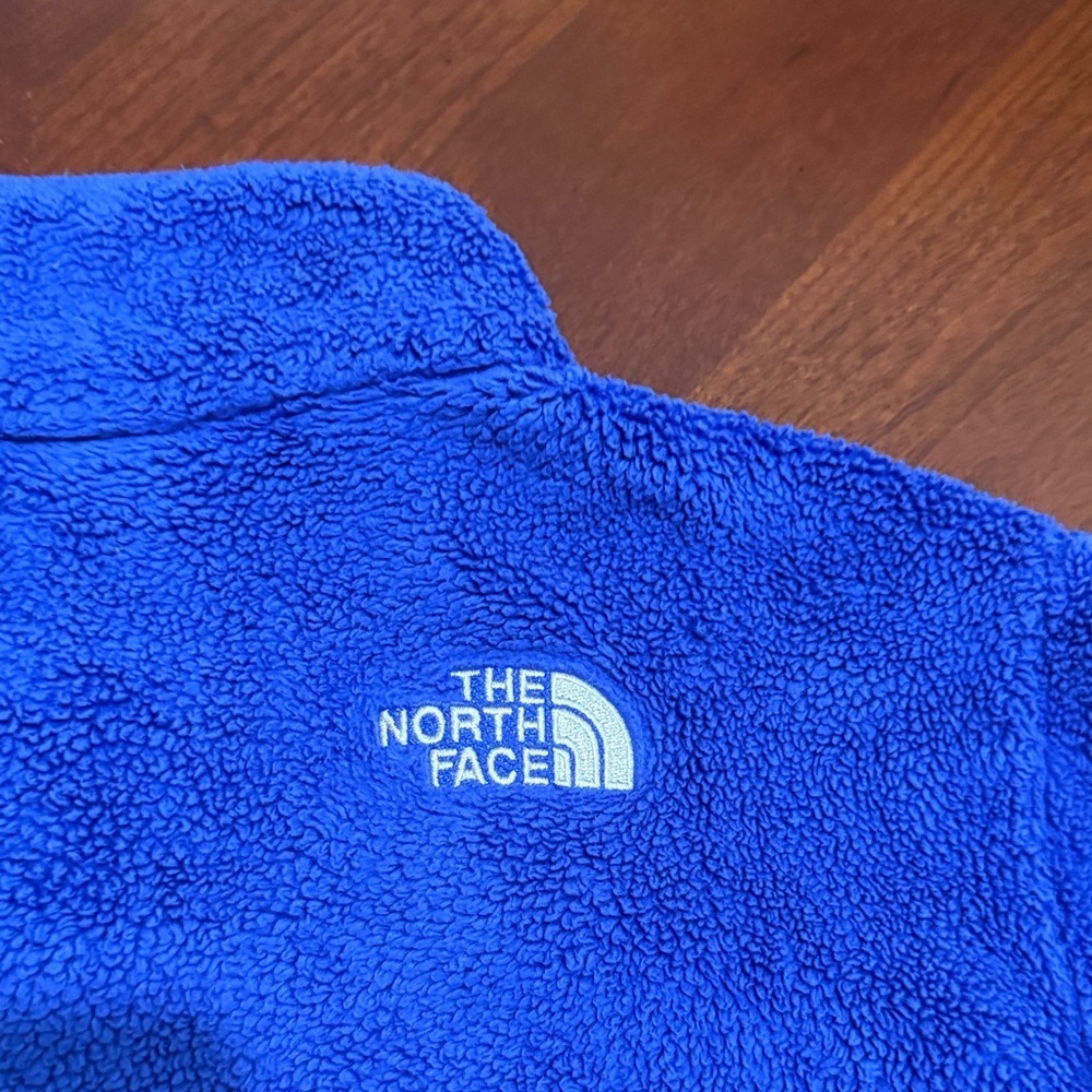 The North Face Women's ink Blue Fleece Hoodie fuzzy soft - Picture 11 of 11